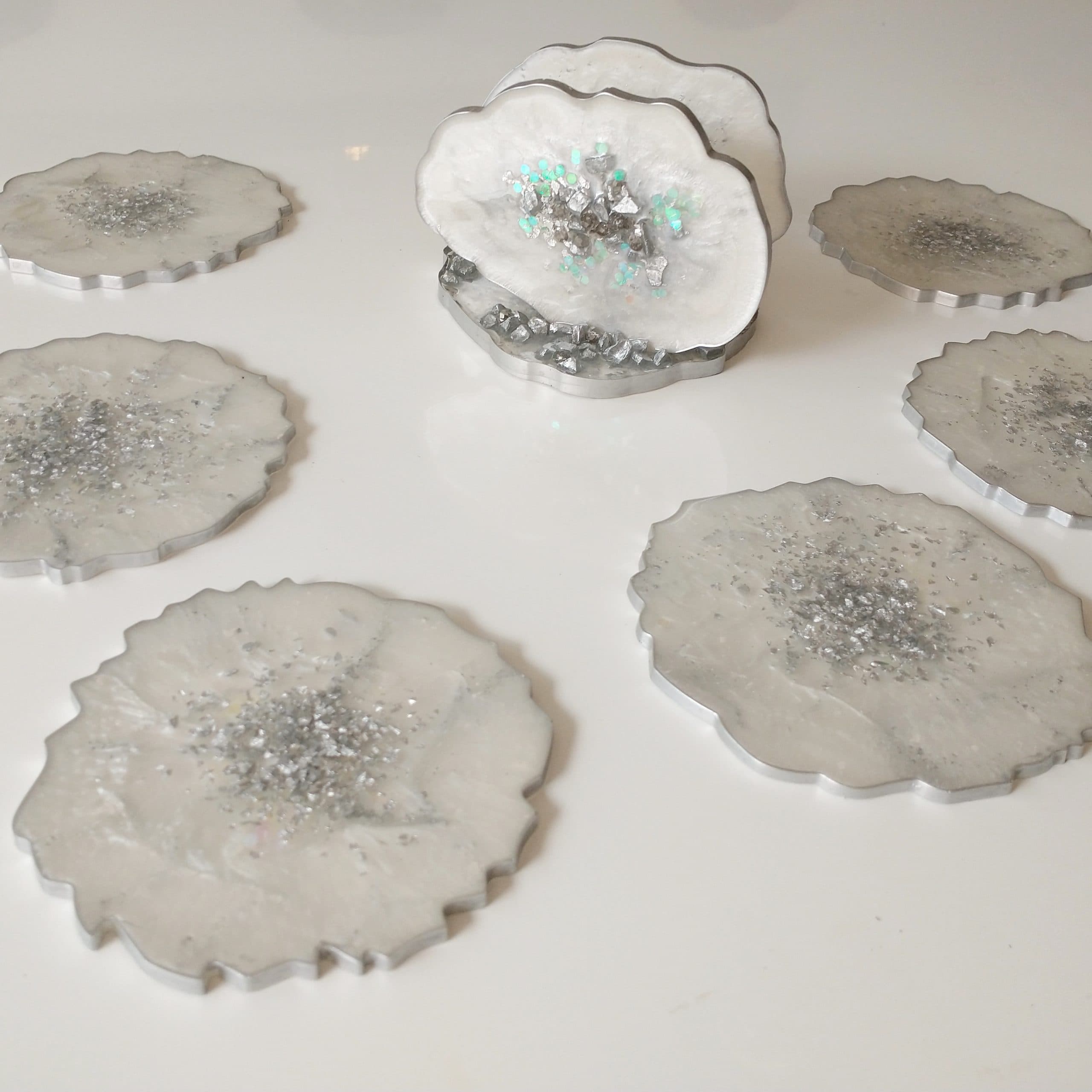 Napkin Holder — Marble Silver - View 6