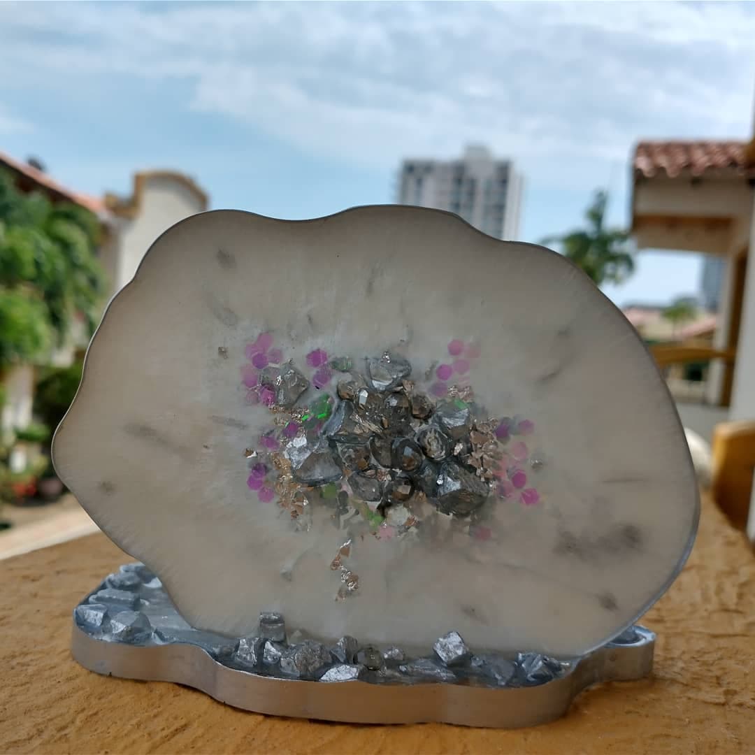 Napkin Holder — Marble Silver - View 7