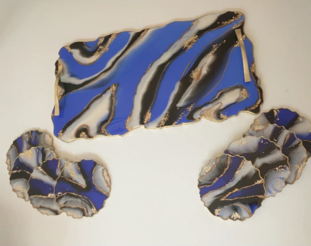 Luxury Tray — Moscow Blue