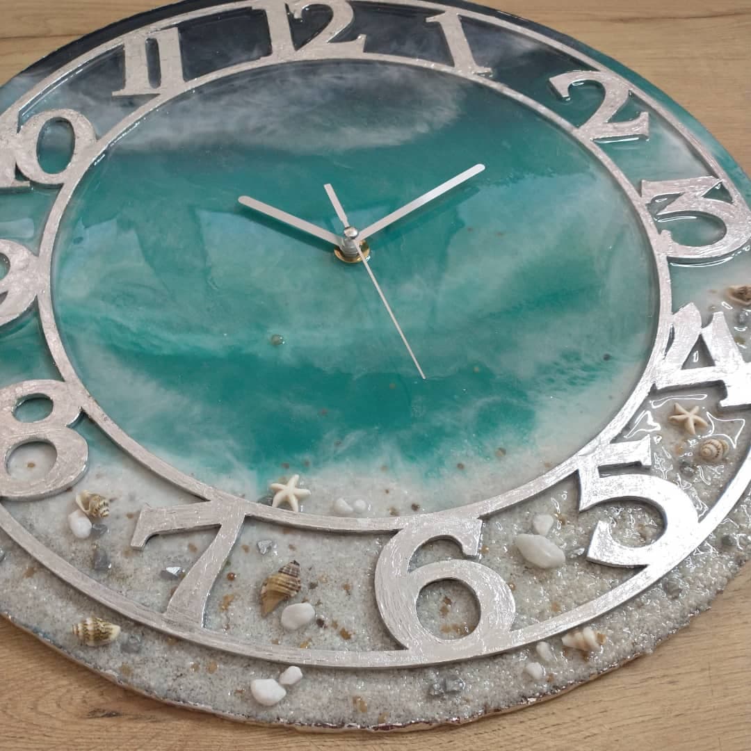 Luxury Clock — Navy Silver - View 6
