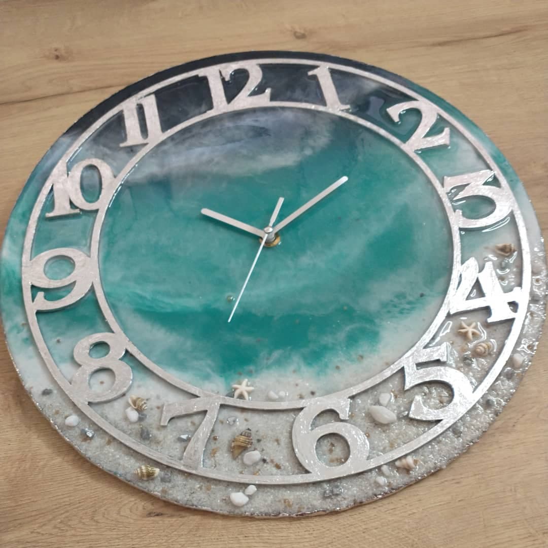 Luxury Clock — Navy Silver - View 5