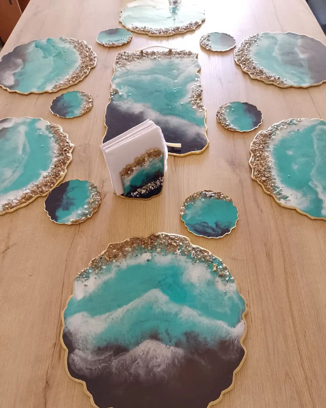 Placemat Set — Navy Caribbean - View 13