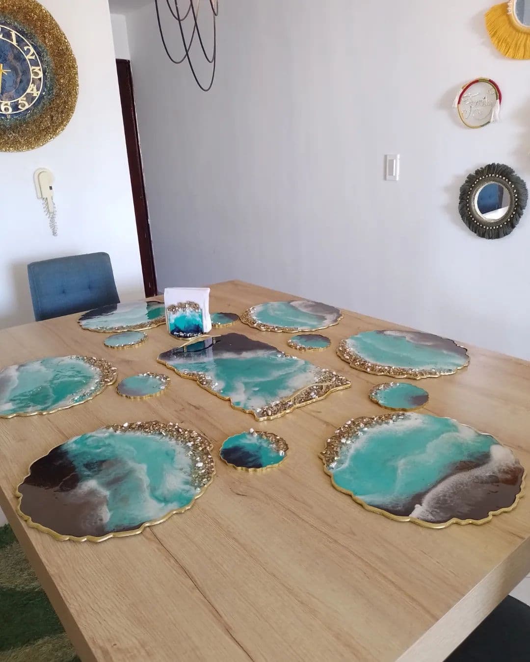Placemat Set — Navy Caribbean - View 12