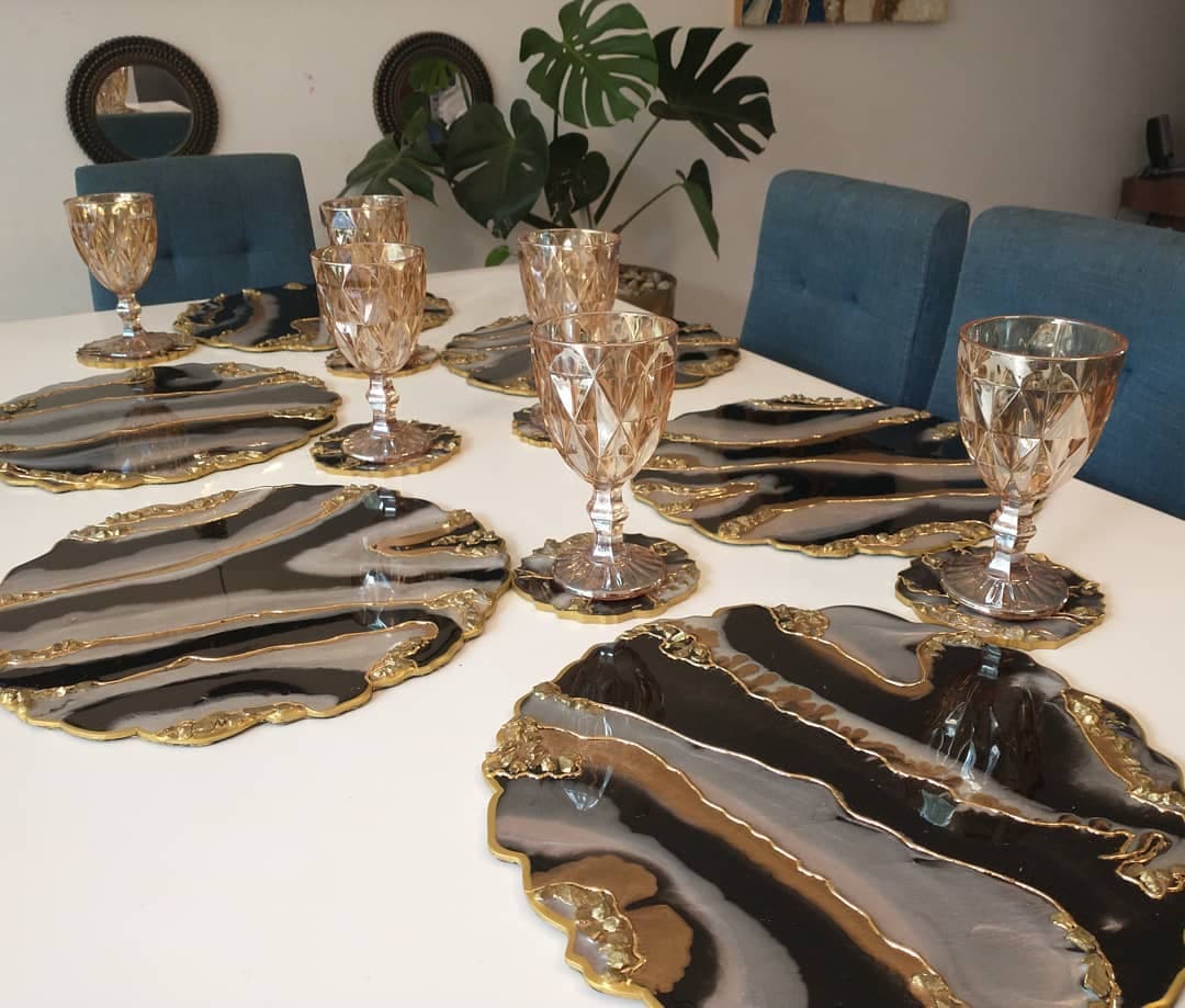 Placemat Set — Moscow Black