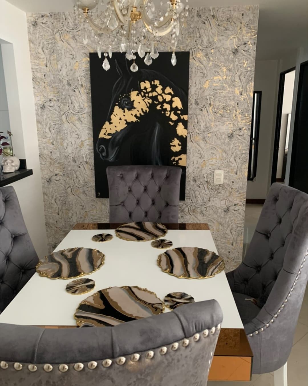 Placemat Set — Moscow Black - View 19