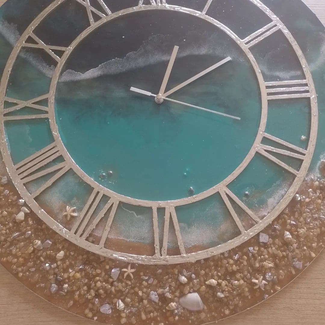 Luxury Clock — Navy Gold - View 3
