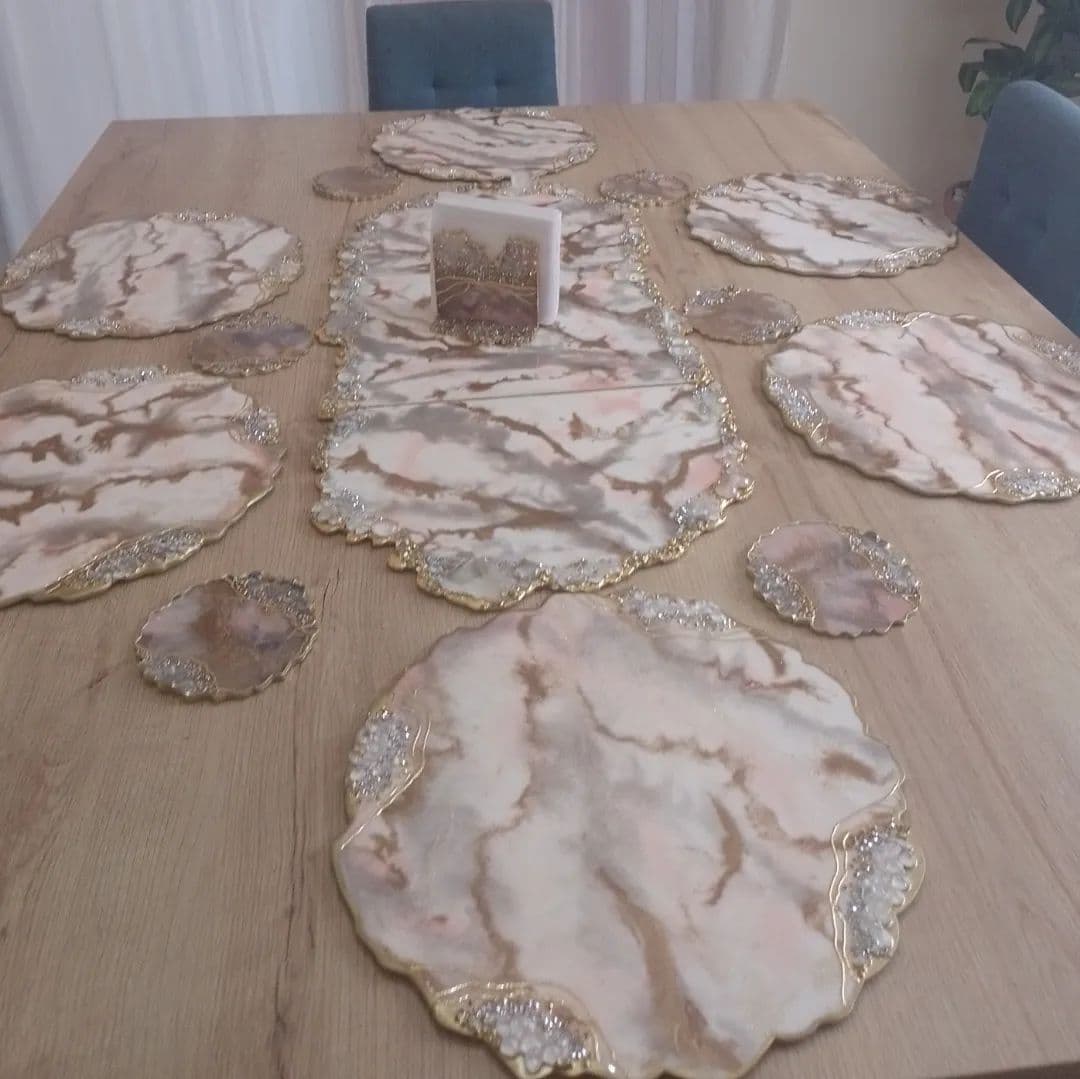Table Runner — Marble - View 3