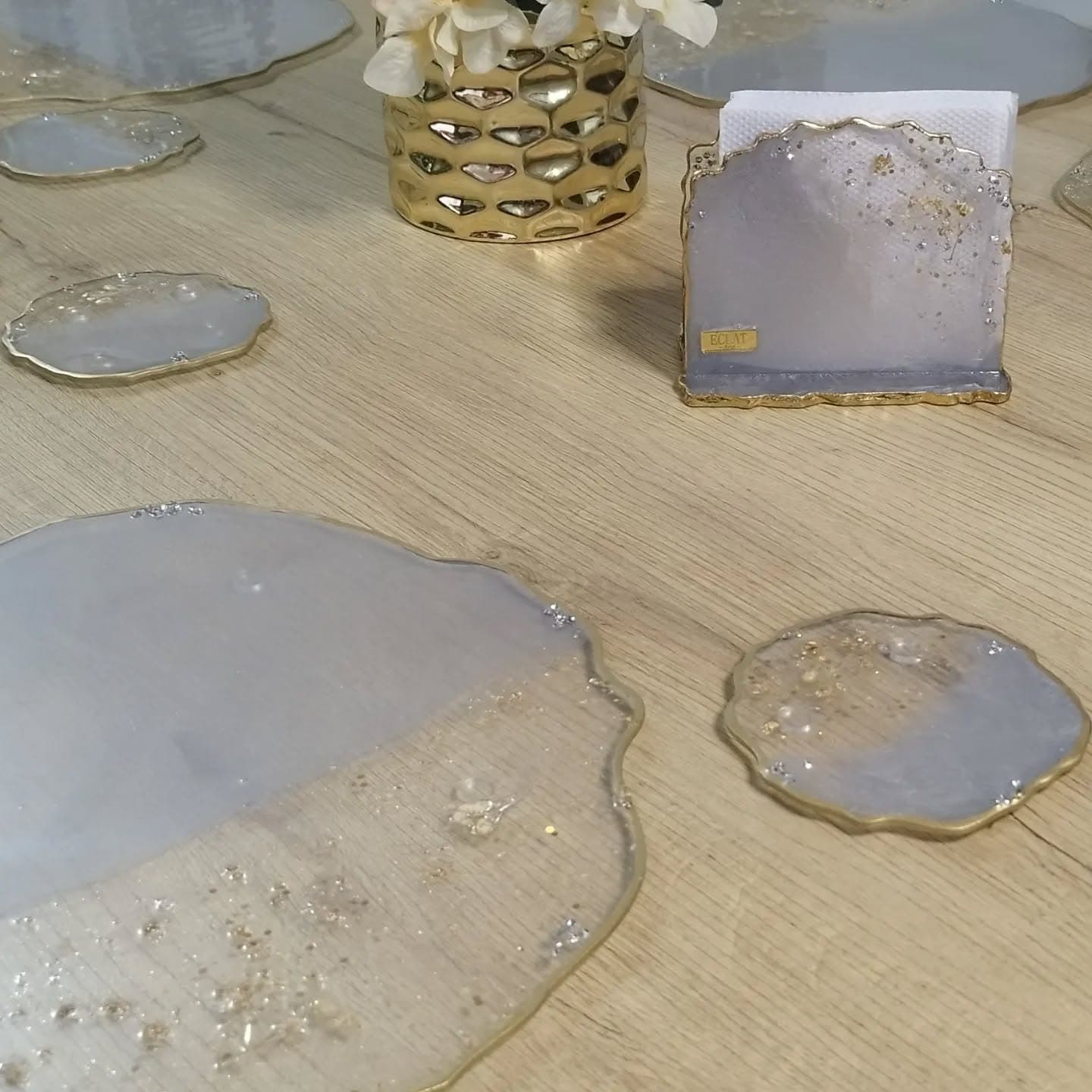 Placemat Set — Venecia Gray Light - View 9
