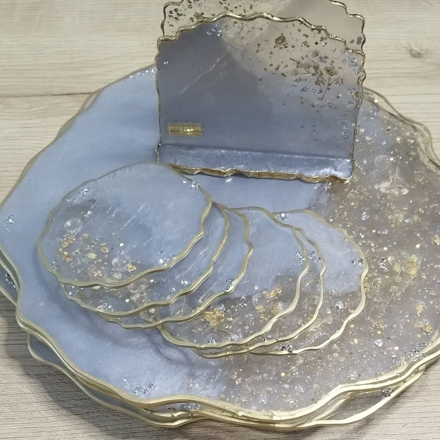 Placemat Set — Venecia Gray Light - View 12