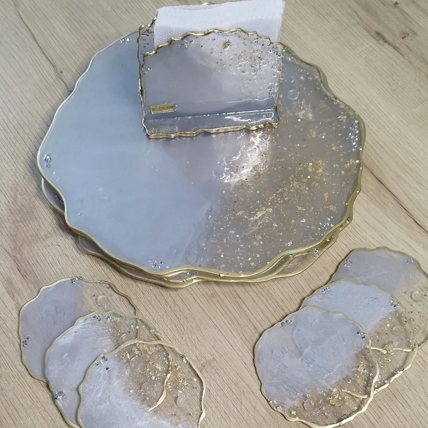 Placemat Set — Venecia Gray Light - View 7