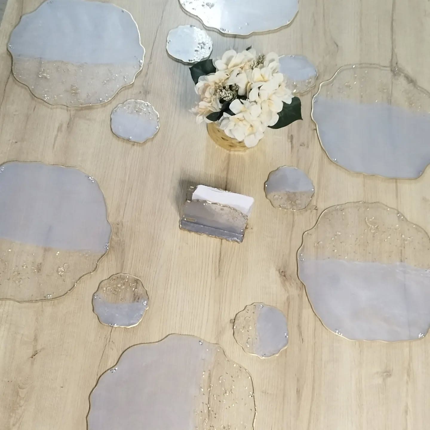 Placemat Set — Venecia Gray Light - View 10
