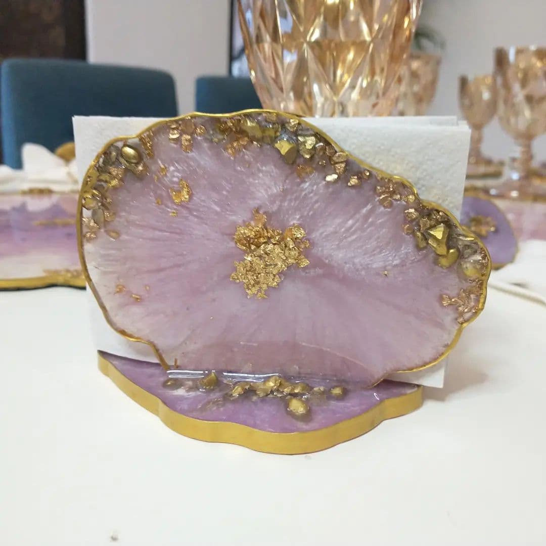 Napkin Holder — Mauve