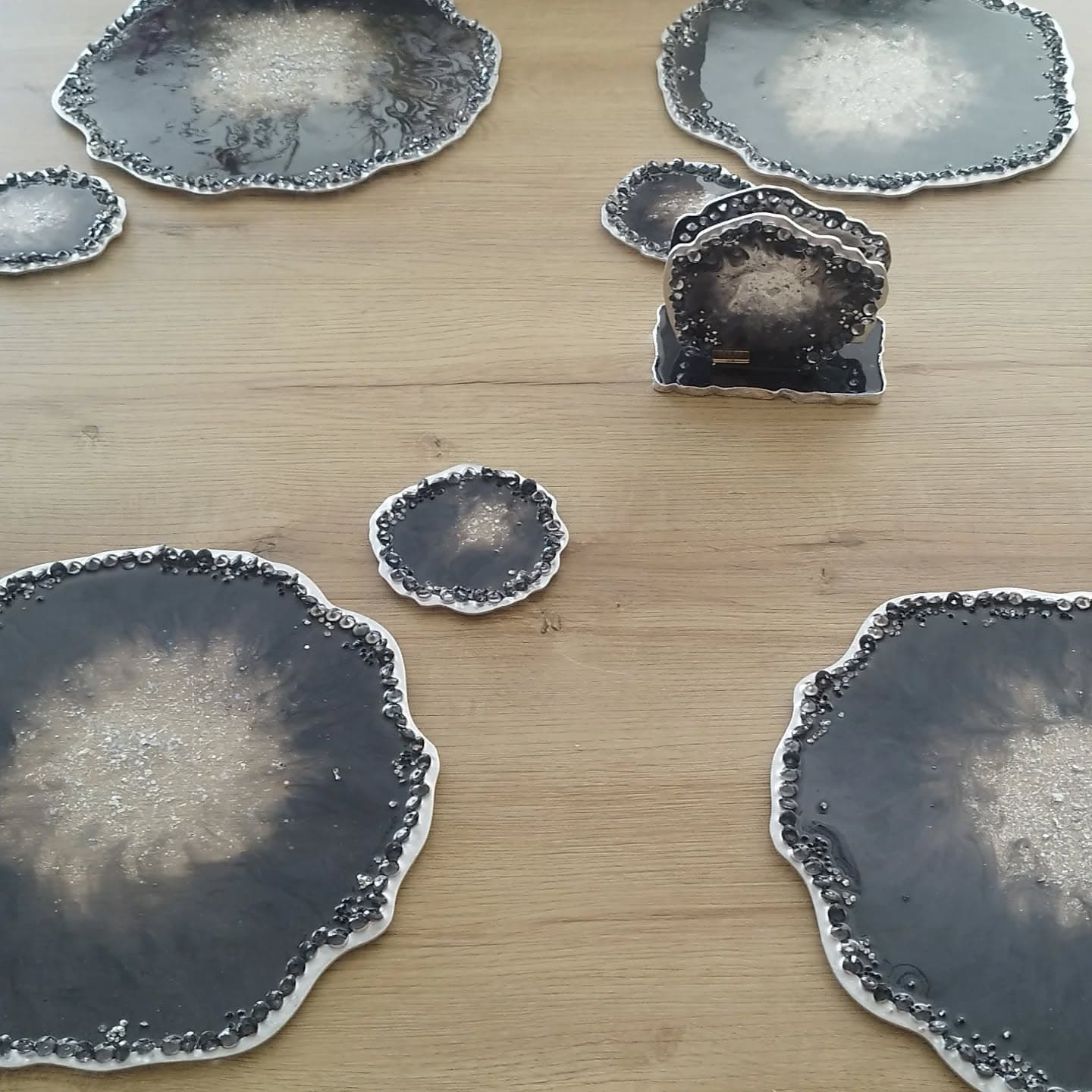 Placemat Set — Monaco Night Silver - View 5