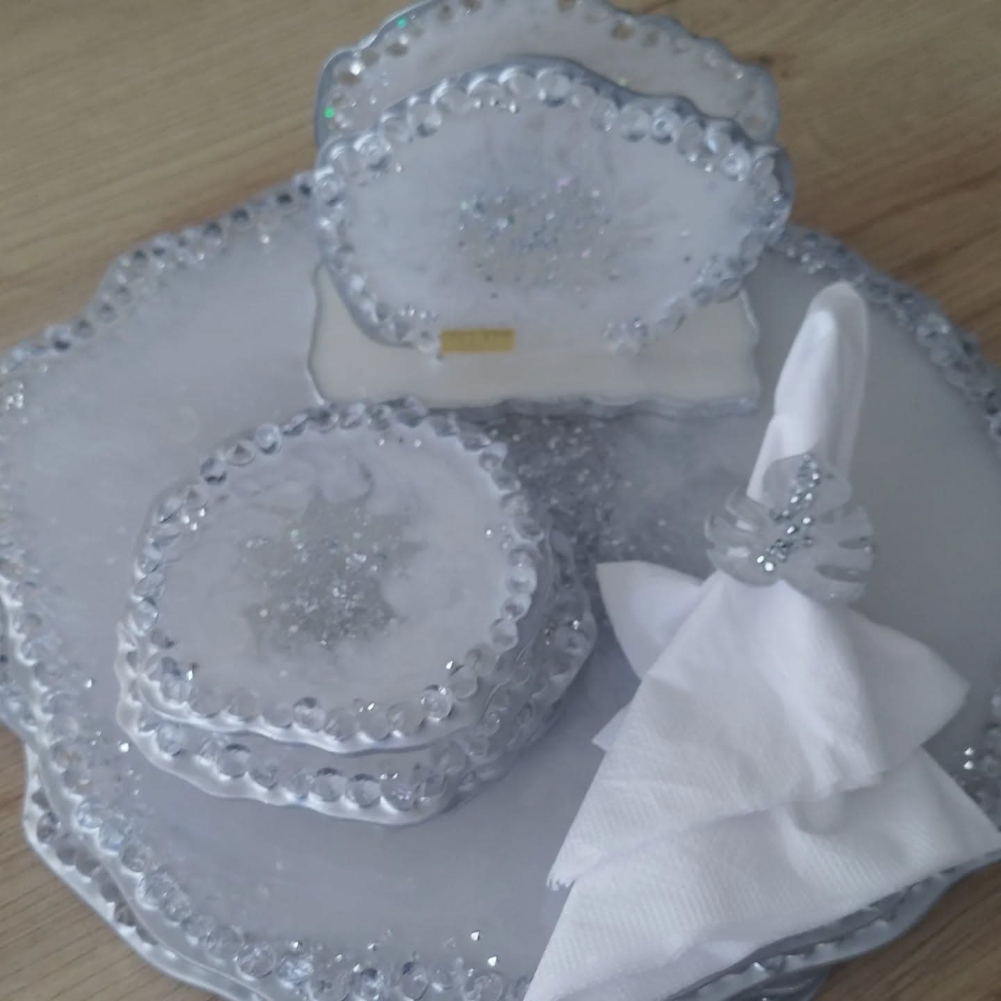 Placemat Set — Monaco Silver - View 3