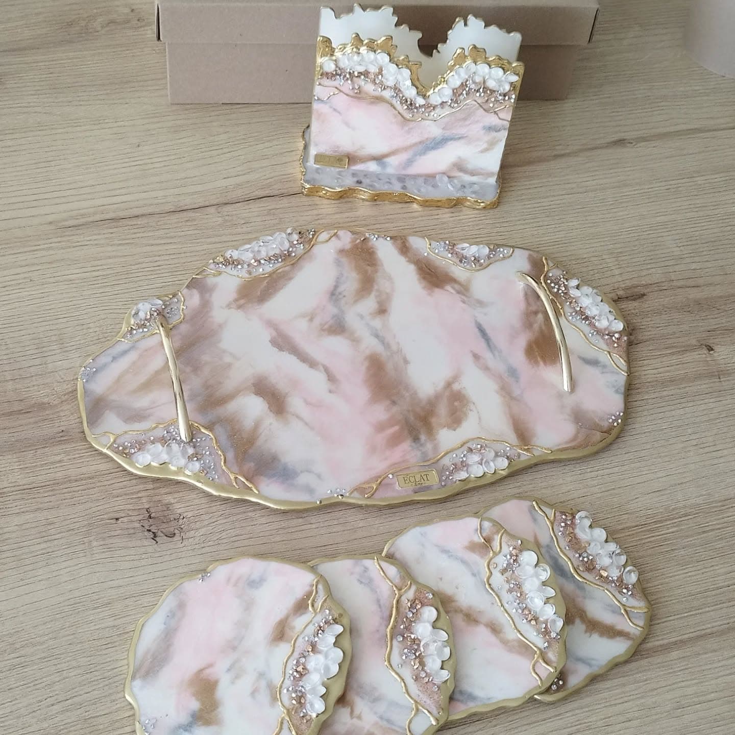 Luxury Tray — Marmolada Pink