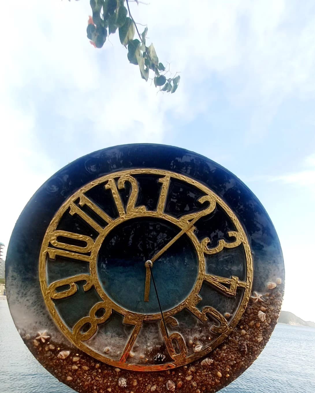 Luxury Clock — Navy Gold 2
