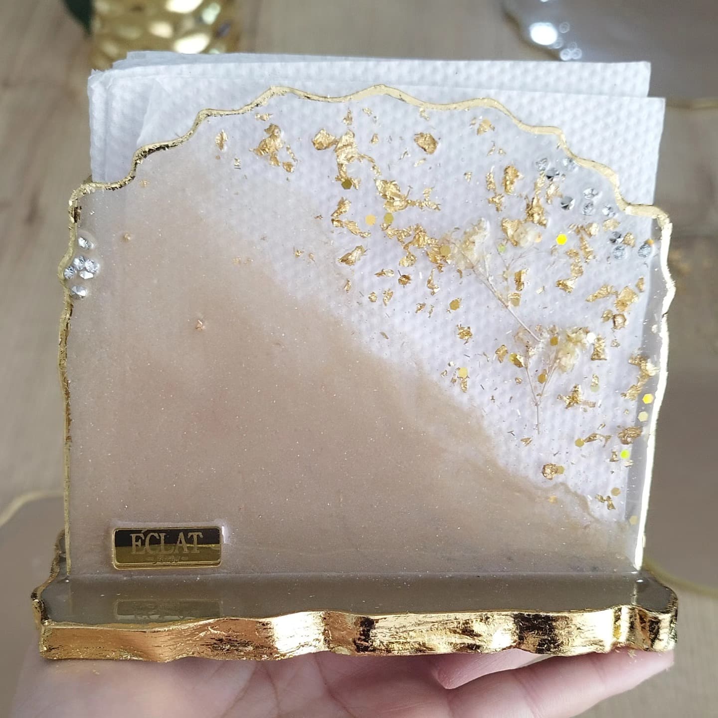 Napkin Holder — Venecia Beige Dark