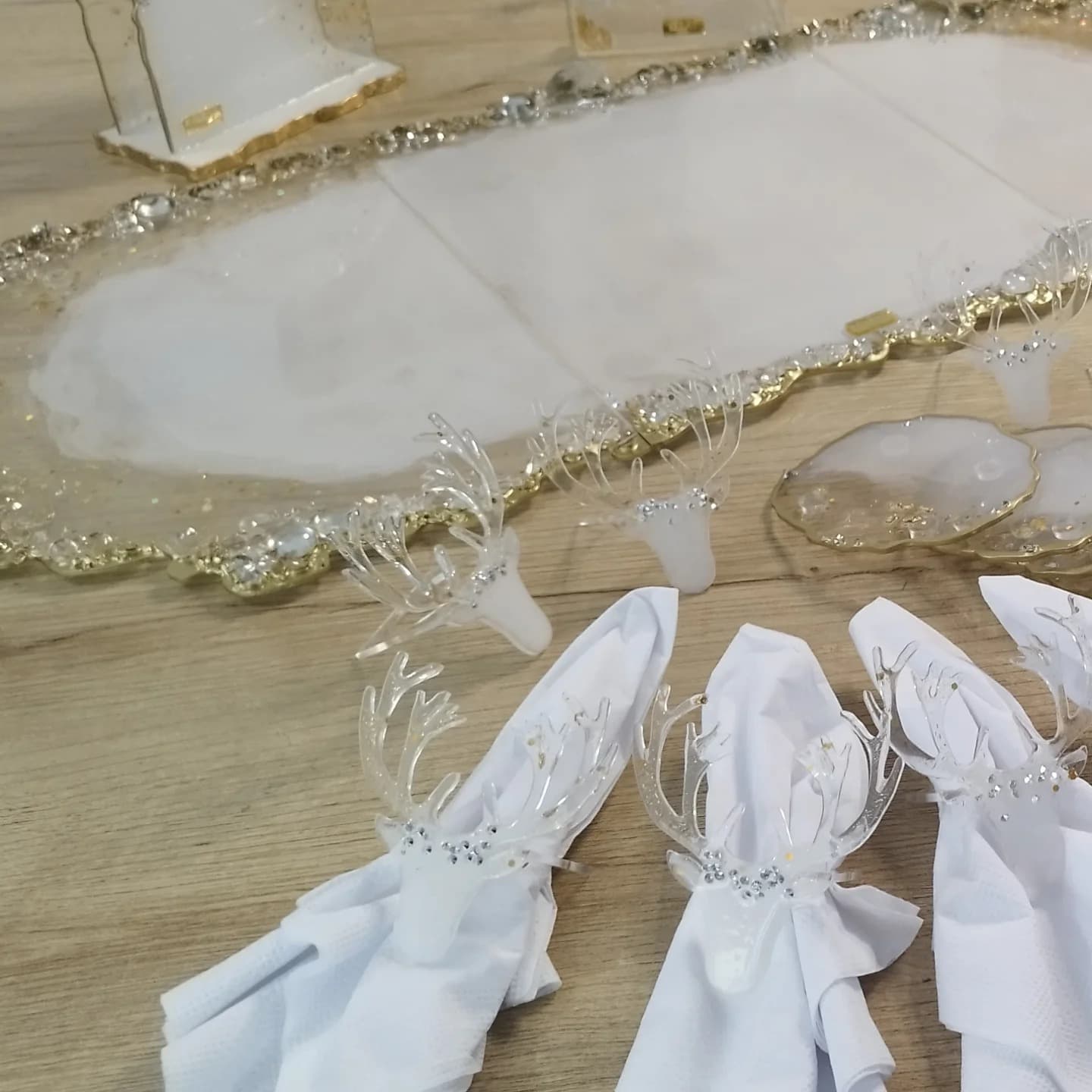 Napkin Ring Set — Renos White