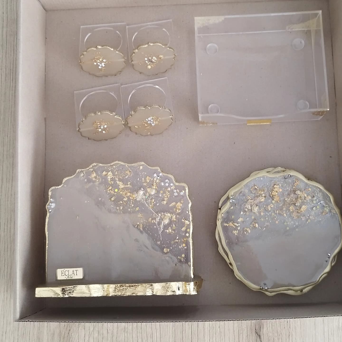 Placemat Set — Venecia Beige Dark - View 6