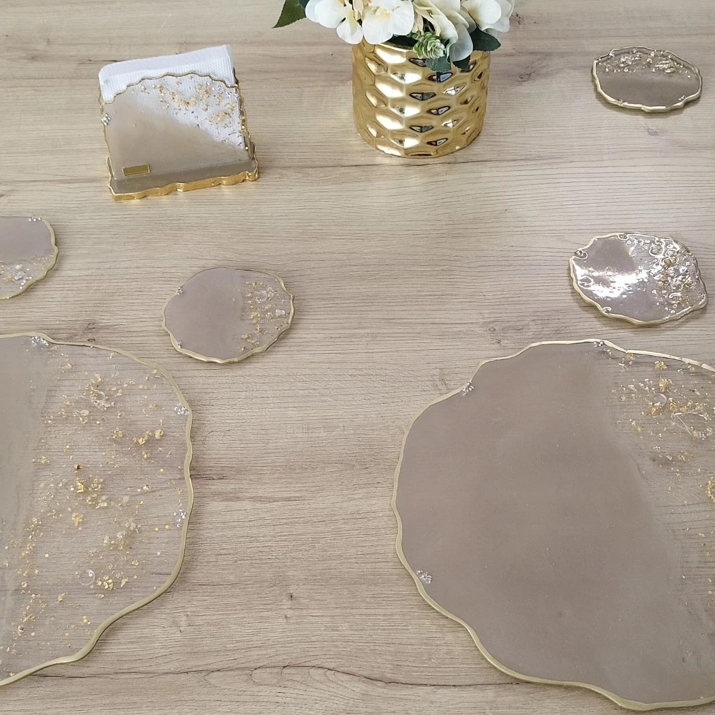 Placemat Set — Venecia Beige Dark - View 3