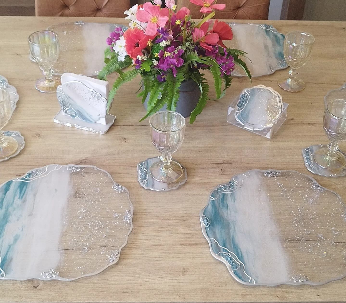 Placemat Set — Siberia Silver