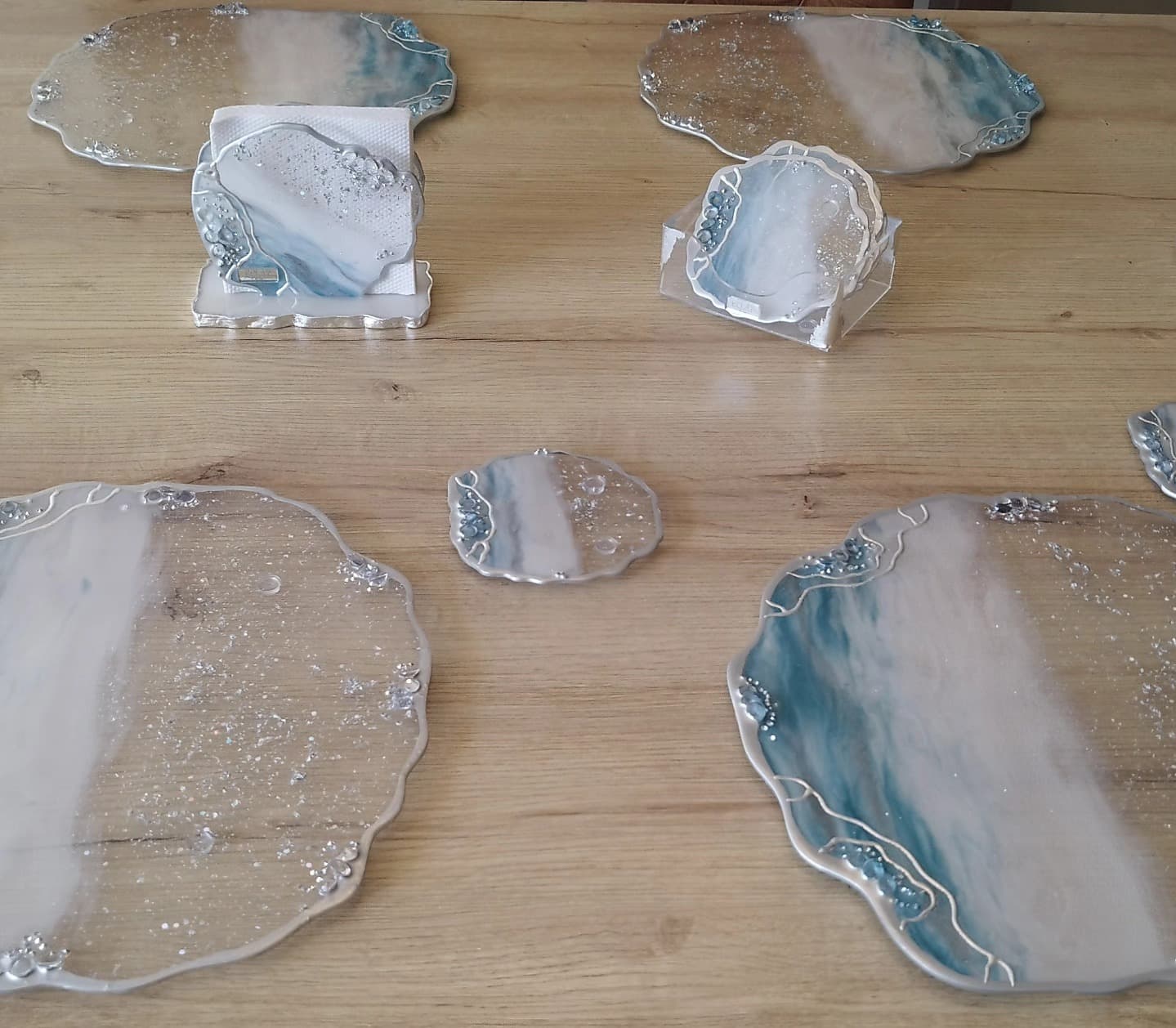 Placemat Set — Siberia Silver - View 4