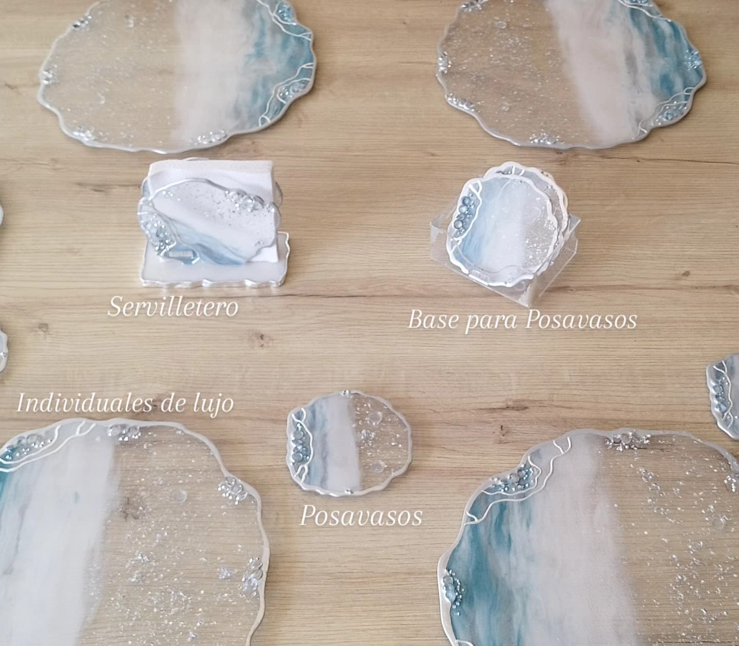 Placemat Set — Siberia Silver - View 8