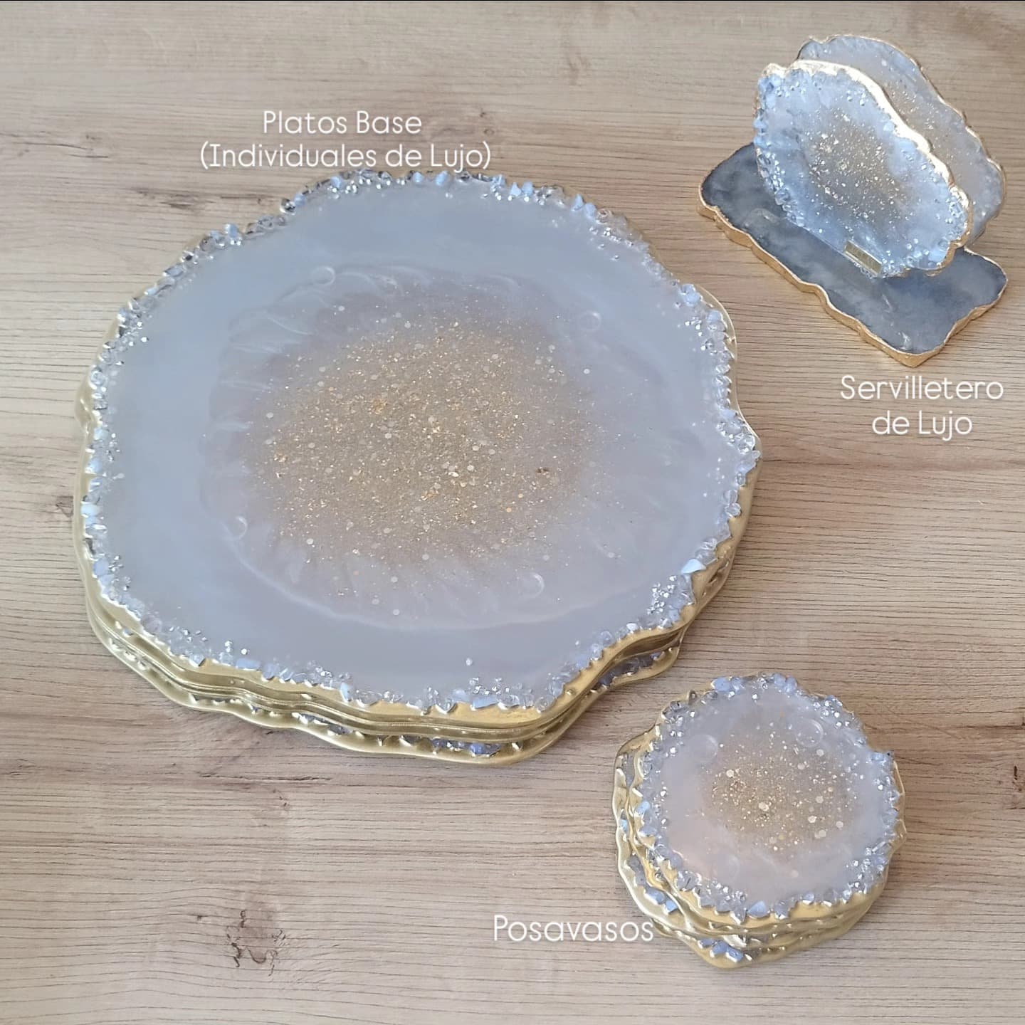 Placemat Set — Monaco Gray Pearl - View 8