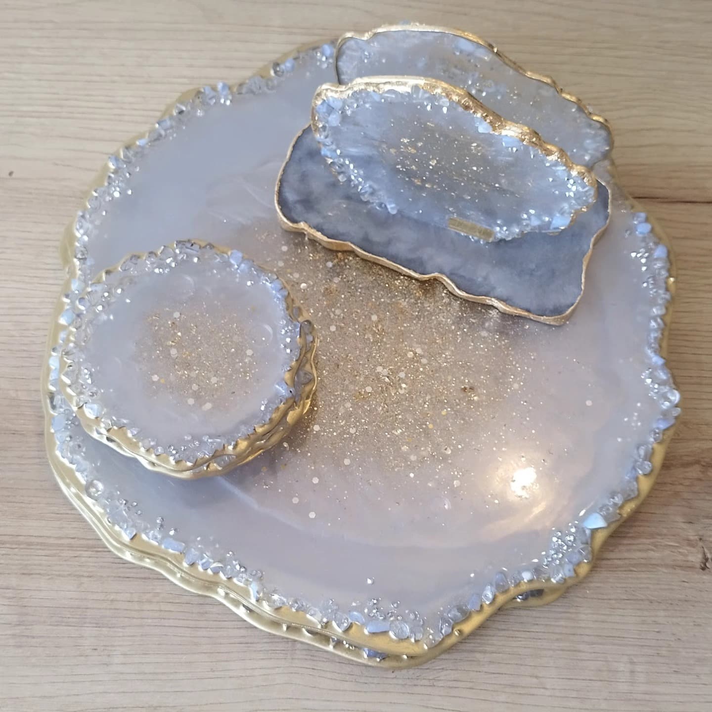 Placemat Set — Monaco Gray Pearl - View 7