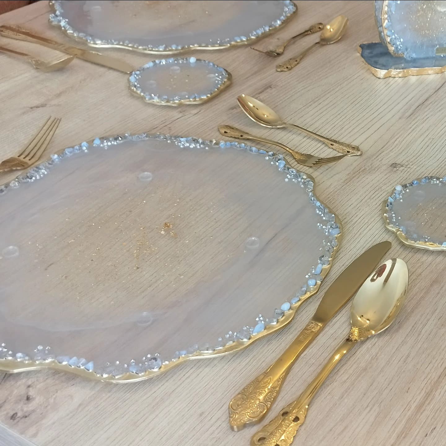 Placemat Set — Monaco Gray Pearl - View 4