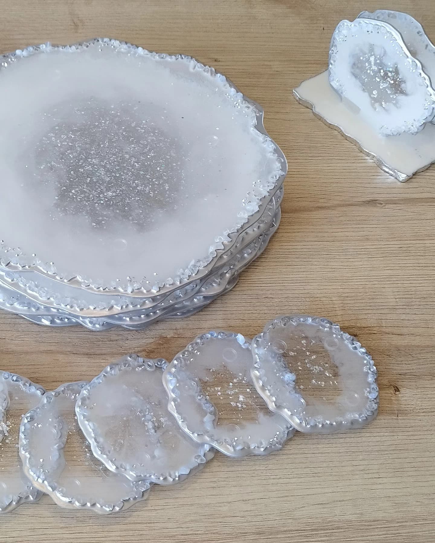 Coaster Set — Monaco Silver