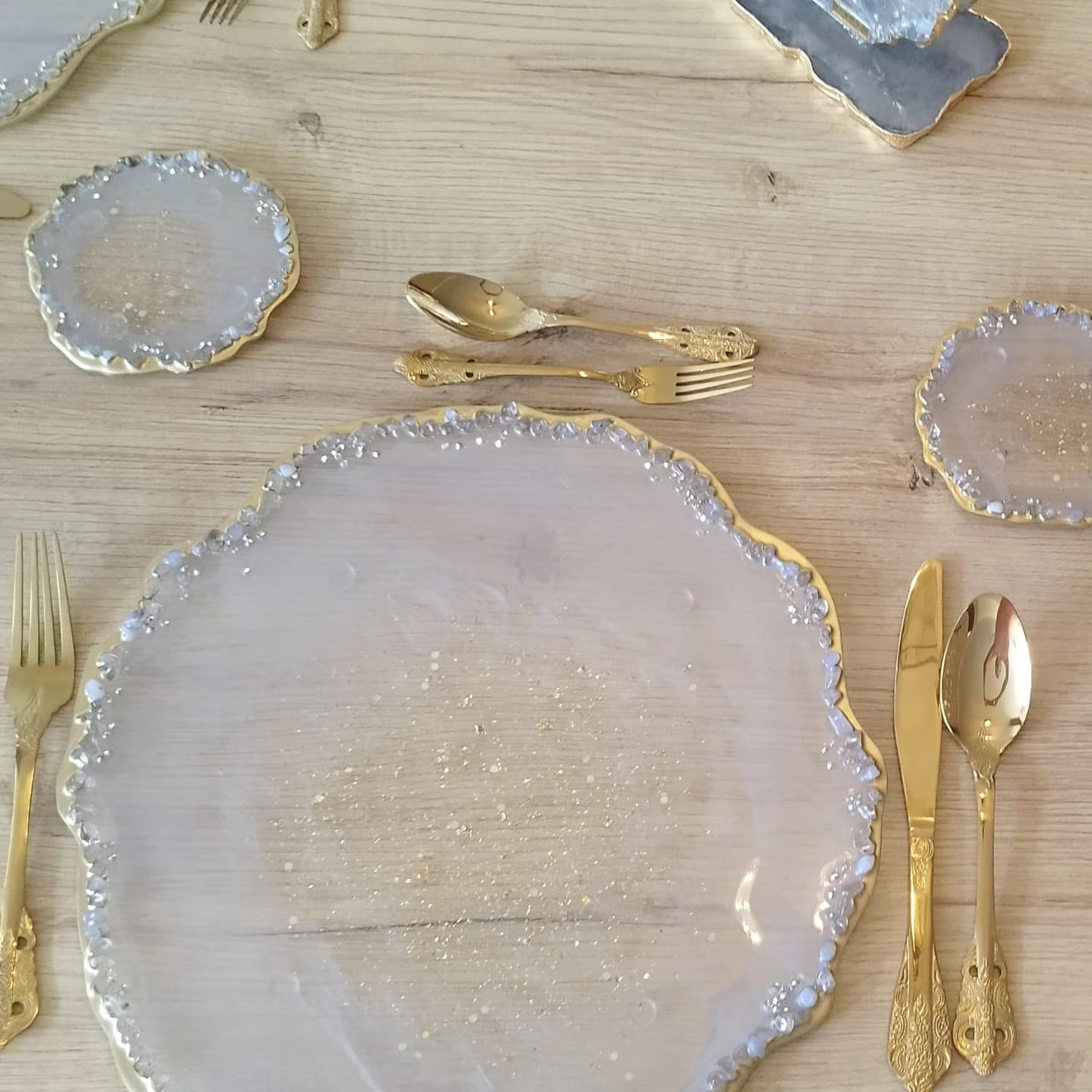 Placemat Set — Monaco Gray Pearl - View 3