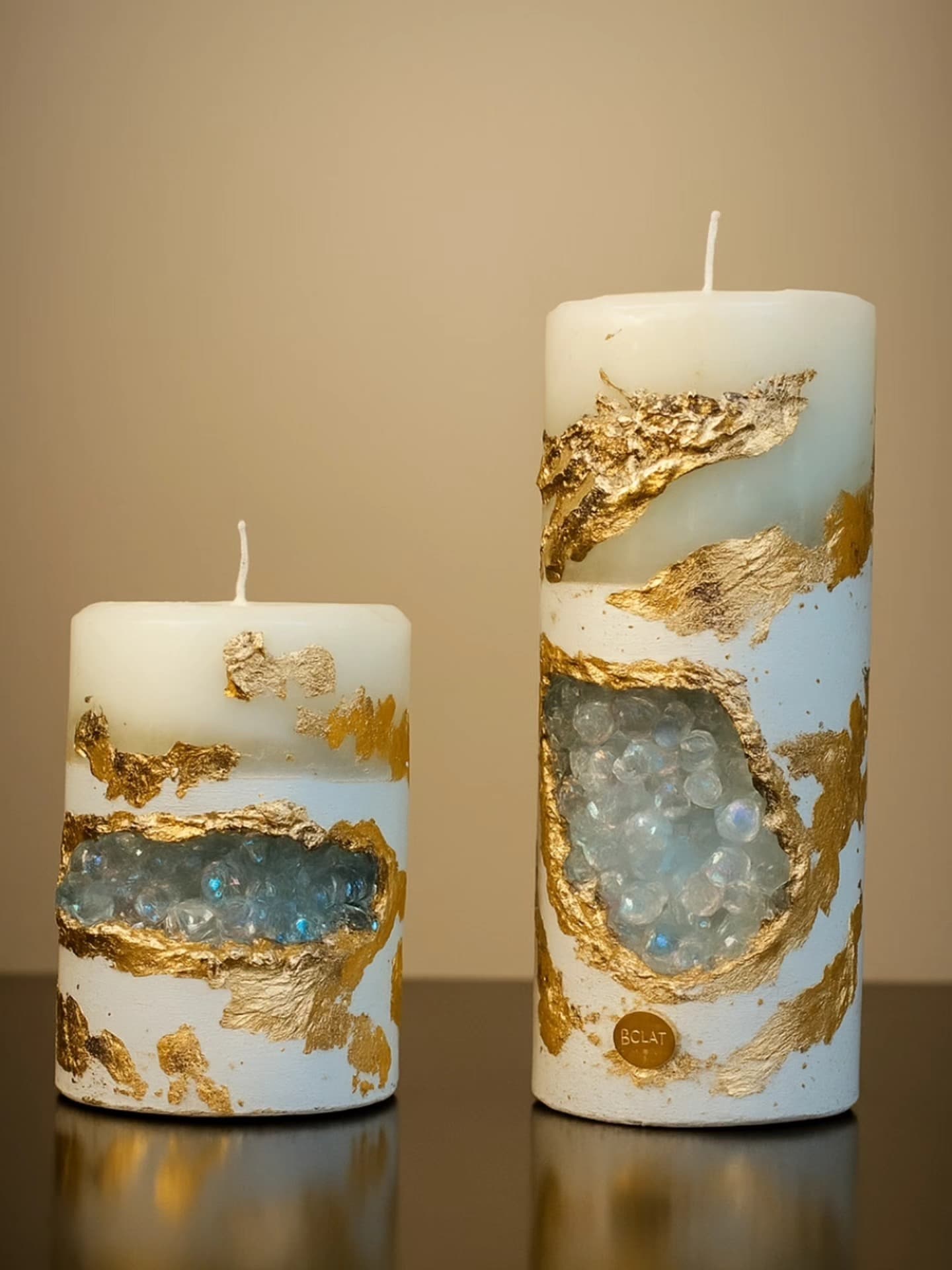 Decorative Candle — Set Gold Deluxe