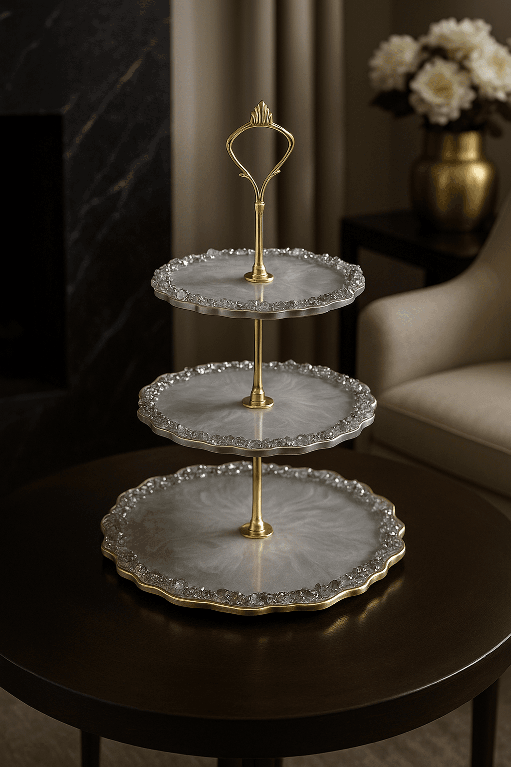 Display Tower — Gray Pearl